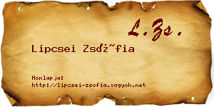Lipcsei Zsófia névjegykártya